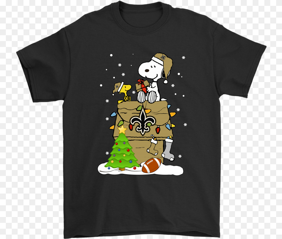 A Happy Christmas With New Orleans Saints Snoopy Shirts Grinch Rock Paper Scissors Throat Punch, Clothing, T-shirt, Face, Head Png Image