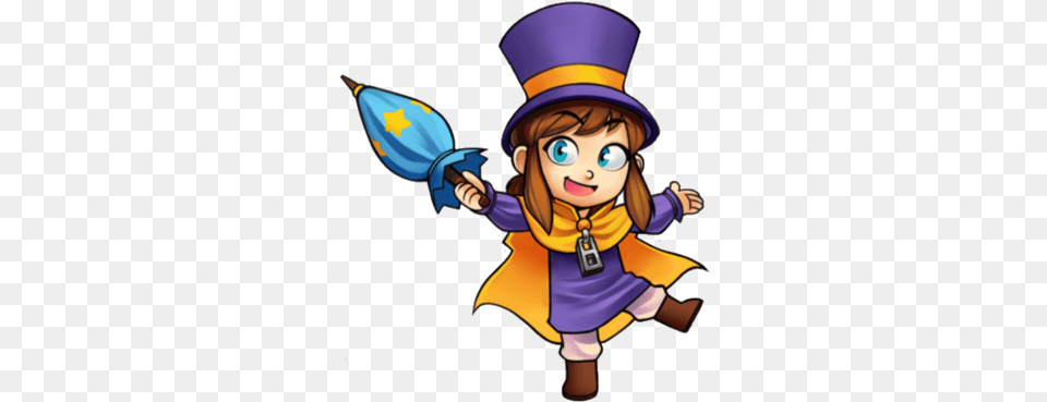 A Hat In Time Hat In Time Official Art, Baby, Person, Book, Comics Free Png Download