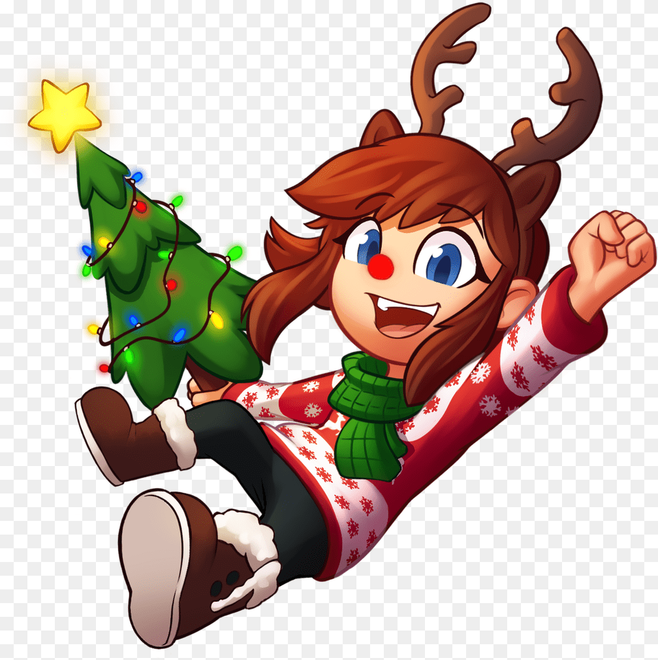 A Hat In Time Twitter Christmas Elf Fan Art, Baby, Person, Face, Head Png