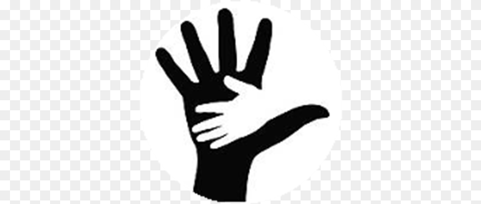 A Helping Hand Helping Hand Logo Transparent, Body Part, Person, Clothing, Glove Png Image