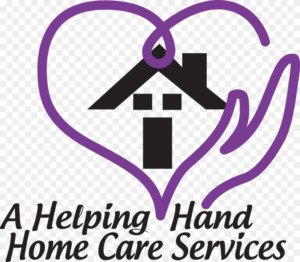 A Helping Hand Home Care Services Llc Graphic Design, Purple, Dynamite, Weapon, Heart Png