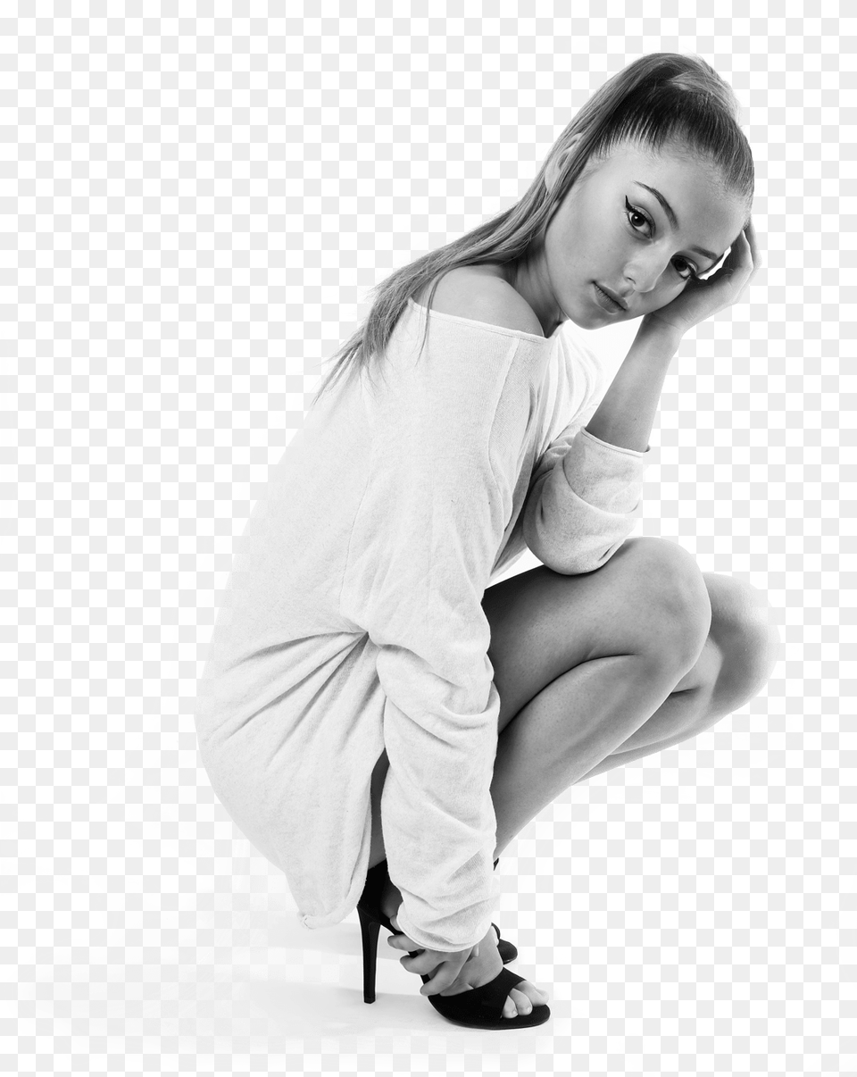 A Highly Energetic Tribute To The Princess Of Pop Ariana Grande Sitting High Heel, Shoe, Clothing, Photography Free Transparent Png