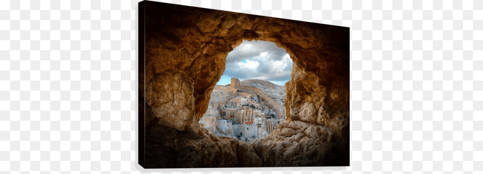 A Hole In The Wall Canvas Print Canvas On Demand A Hole In The Wall By Ido Meirovich, Nature, Outdoors, Cave, Archaeology Free Png Download