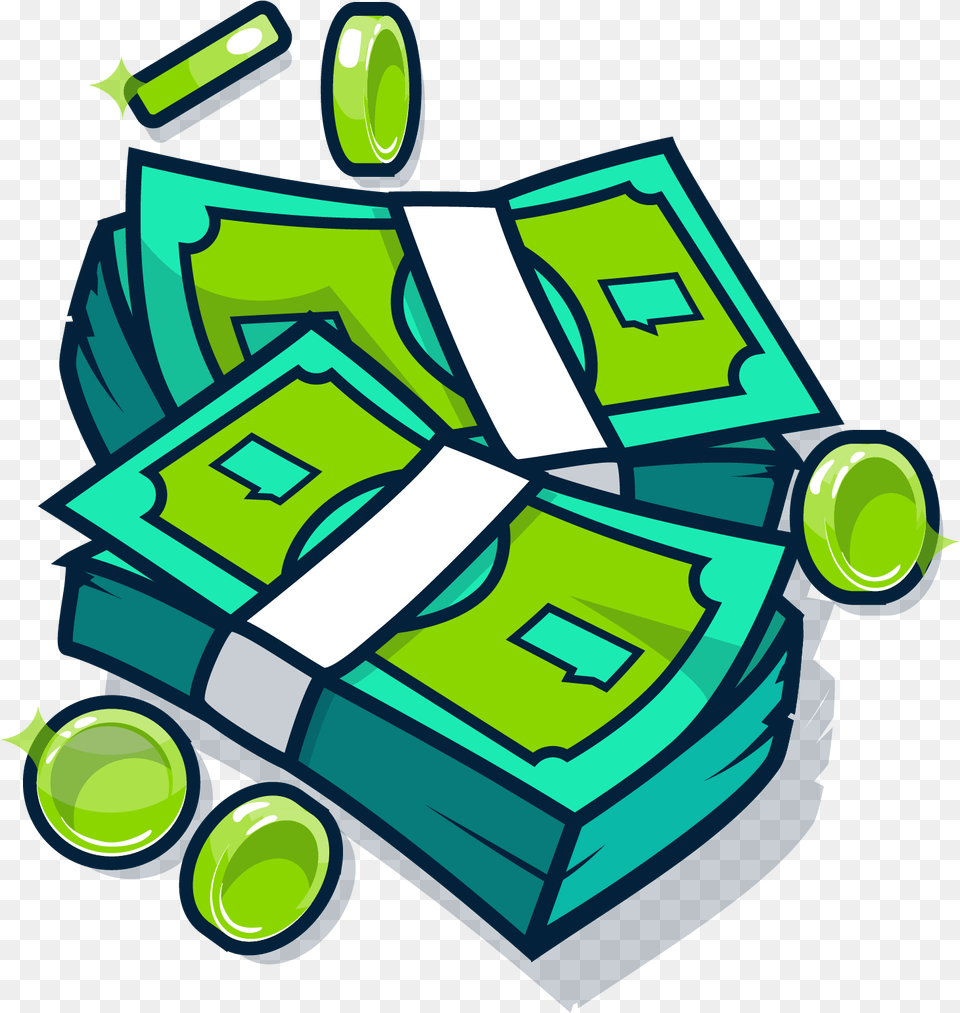 A Huge Pile Of Cash Transparent Vertical, Dynamite, Weapon, Green, Art Free Png