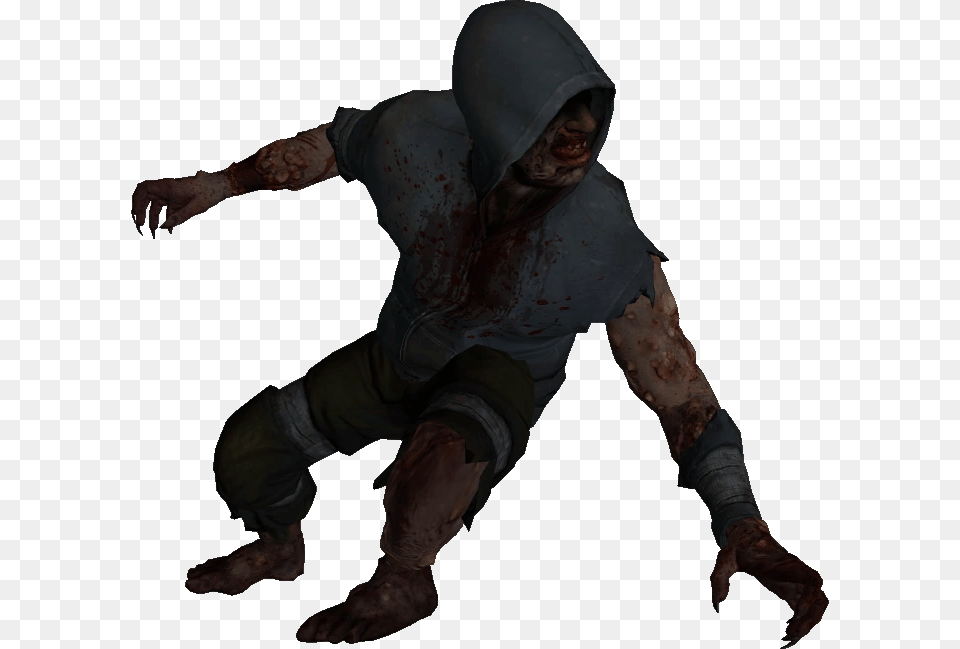 A Hunter Pounces Louis From A Huge Distance Hunter De Left 4 Dead, Clothing, Costume, Person, Ninja Free Png