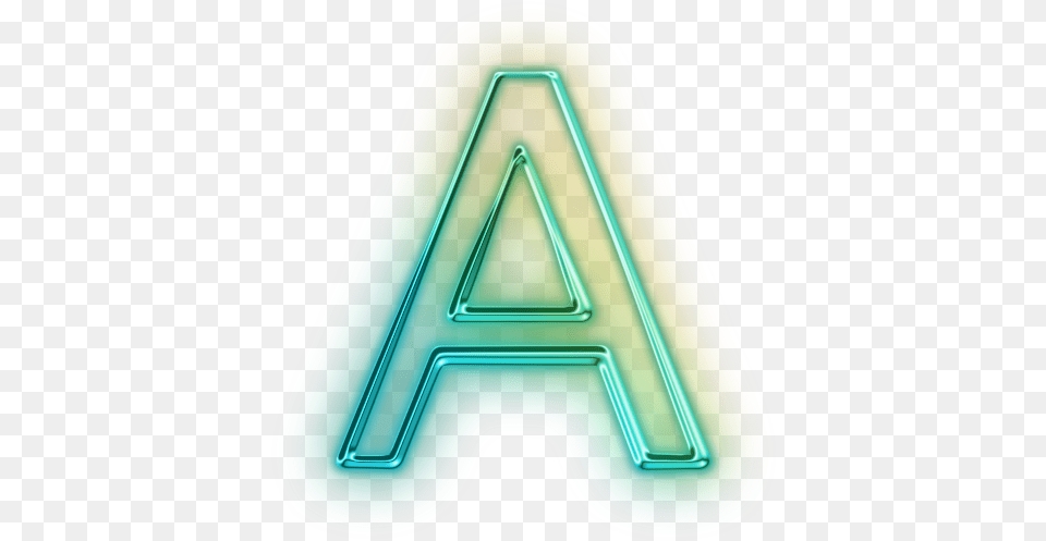 A Image Letter A, Light, Neon, Triangle Png