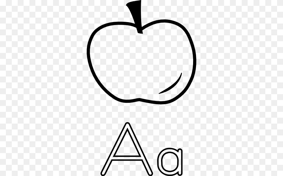 A Is For Apple Clip Art, Food, Fruit, Plant, Produce Free Transparent Png
