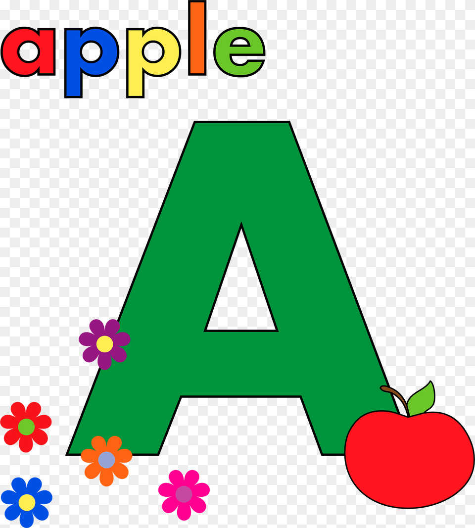 A Is For Apple Clipart, Number, Symbol, Text, Food Png