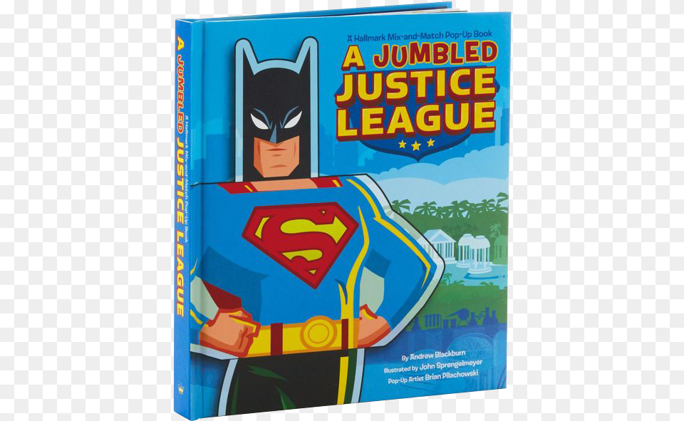 A Jumbled Justice League Mix Amp Match Pop Up Book Cartoon, Publication Free Png Download