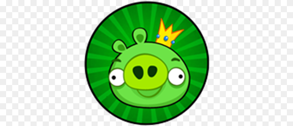 A Kingu0027s Crown Roblox Angry Birds Level Failed King Pig, Green, Disk, Grass, Plant Free Transparent Png