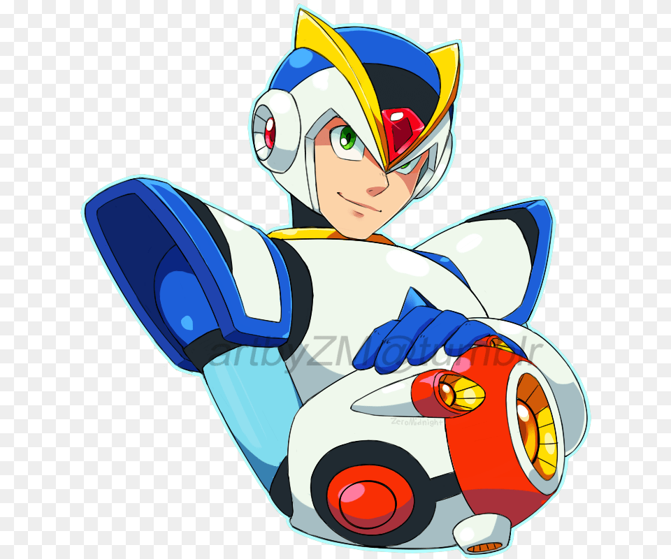 A Last Minute X For Draw Megaman Day My Megaman X Light Armor, Book, Comics, Publication, Face Free Transparent Png