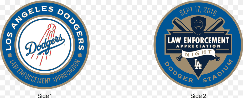 A Law Enforcement Appreciation Coin Will Be Offered Dodgers Law Enforcement Night, Badge, Logo, Symbol, Emblem Free Transparent Png