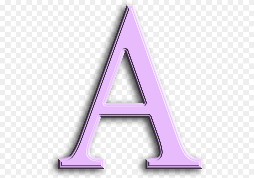 A Letter Download Clip Triangle, Purple Free Png