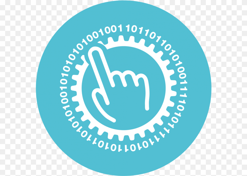 A Light Blue Circle With A Finger Pointing At Numbers Icon List Innovation Blue Circle, Logo, Sticker, Disk Free Png
