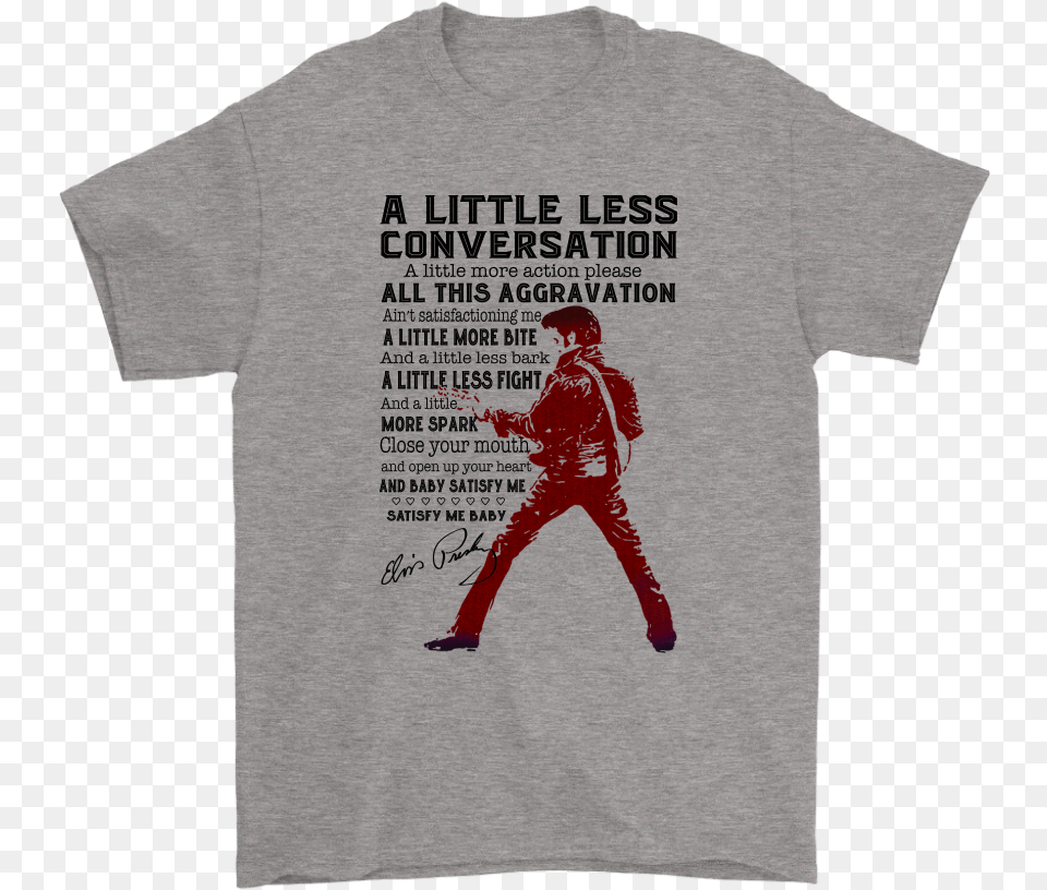 A Little Less Conversation A Little More Action Elvis Cowboys Grinch T Shirt, Clothing, T-shirt, Adult, Male Free Transparent Png