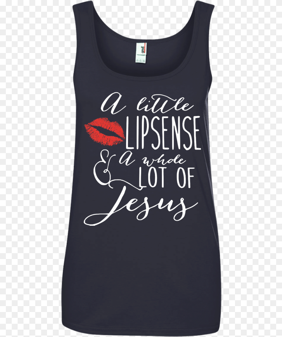 A Little Lipsense And A Whole Lot Of Jesus Shirt Tank Active Tank, Clothing, Tank Top, T-shirt Free Png Download