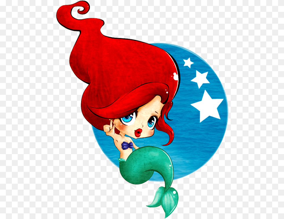 A Little Mermaid Ariel, Baby, Face, Head, Person Png Image