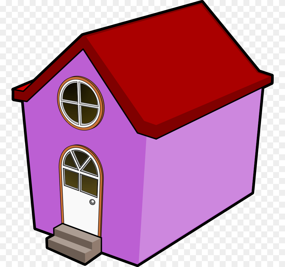 A Little Purple House Clip Arts For Web, Dog House, Mailbox Png Image