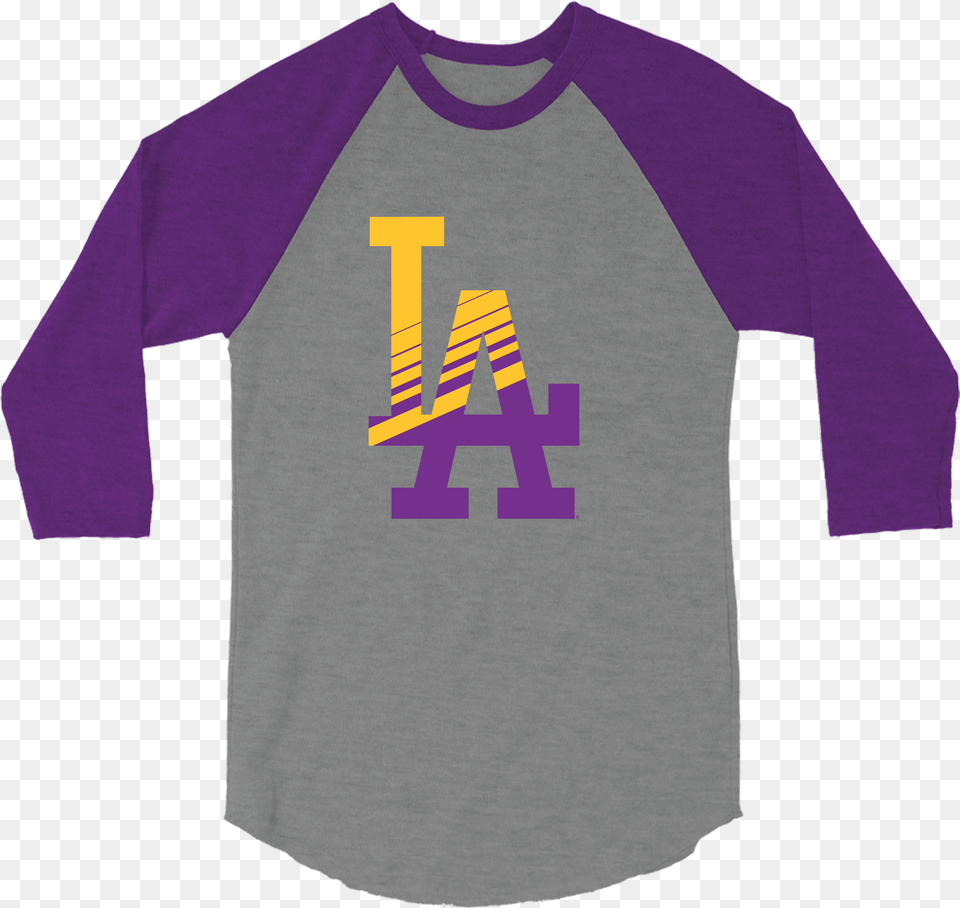 A Los Angeles Lakers Theme Shirt Will Be Offered On Dodgers Lakers Night 2018, Clothing, Long Sleeve, Sleeve, T-shirt Png