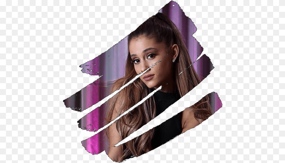 A Lot Of Stickers Ariana Grande Art, Face, Head, Person, Photography Png Image