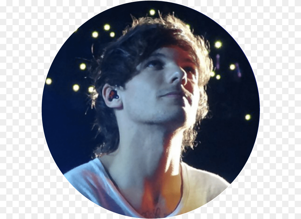A Louis Tomlinson Sticker Circle, Adult, Photography, Person, Neck Png