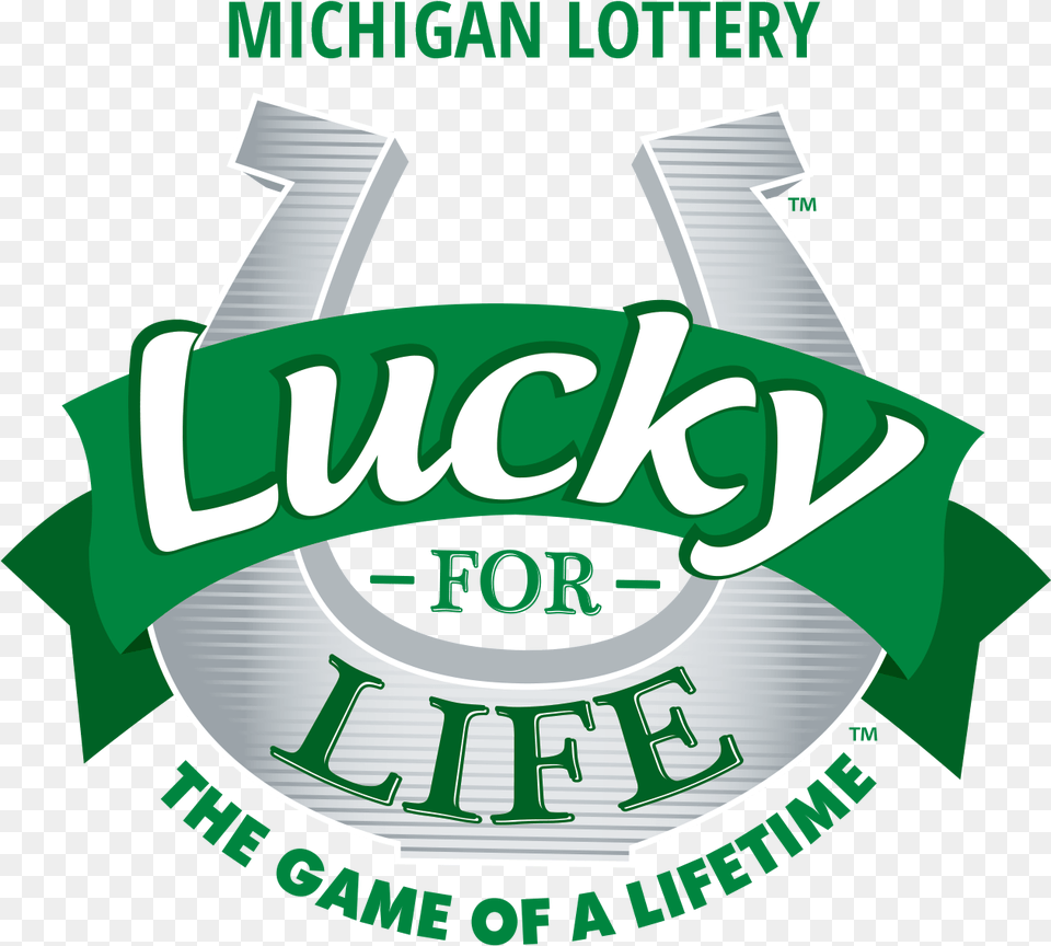 A Lucky Michigan Lottery Player Woke Up To Good News Lucky For Life Logo, Recycling Symbol, Symbol, Bulldozer, Machine Png