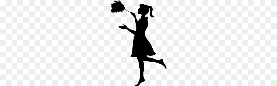 A Maid Lol Silhouettes Cleaning Clean House, Silhouette, Stencil, Adult, Female Png Image