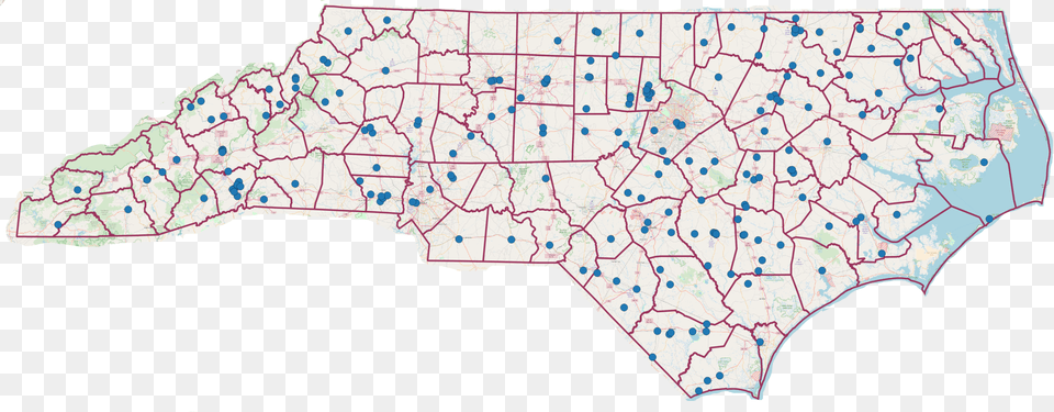 A Map Of All The Community Health Centers In North Motif, Chart, Plot, Atlas, Diagram Png