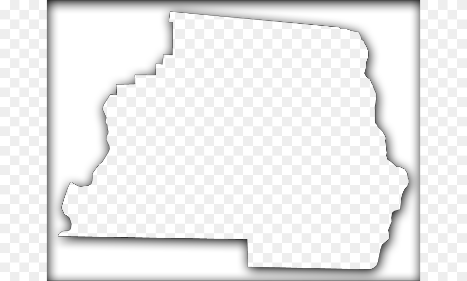 A Map Of Madison With An Outer Shadow Box Around The Silhouette Png