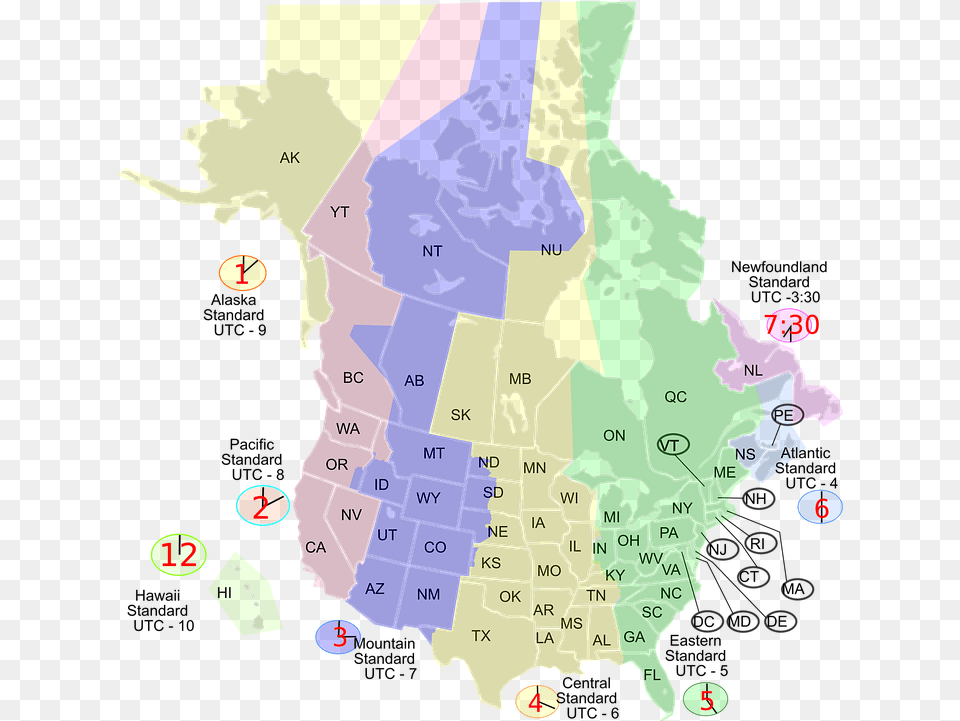 A Map Of Us Time Zones During Cst Time Zone Map Us Canada, Chart, Plot, Baby, Person Free Transparent Png