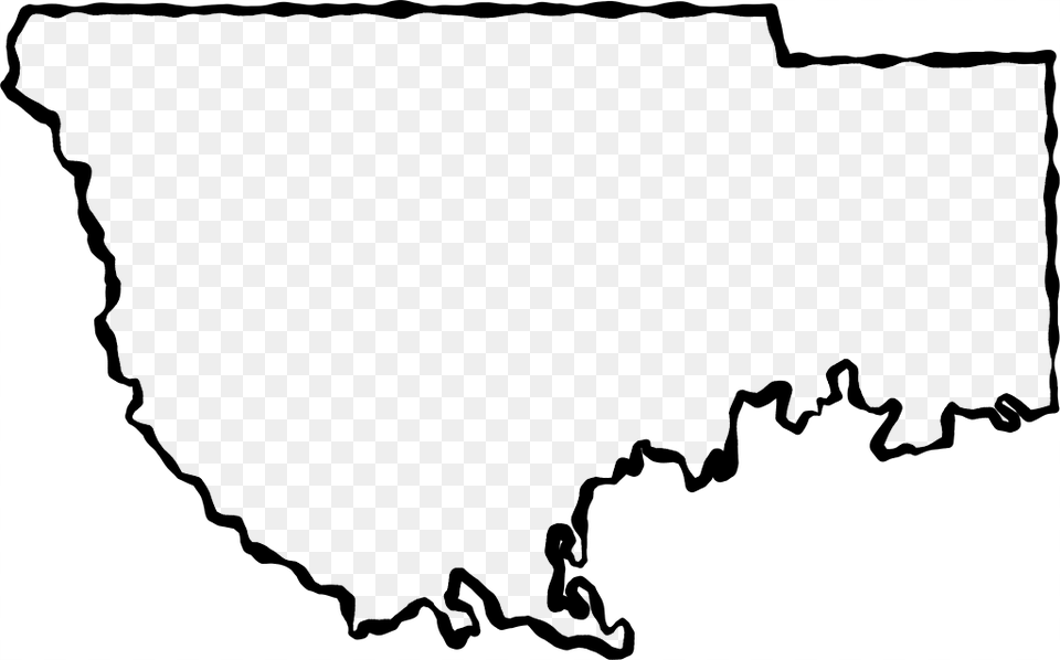 A Map Of Wakulla With A Black Squiggle Outline Silhouette, Nature, Outdoors Free Png Download
