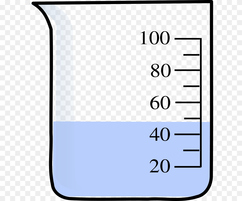 A Measuring Cup Clip Art Of A Glass, Chart, Plot Free Transparent Png