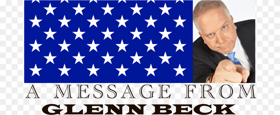 A Message From Glenn Beck Us Flag, Accessories, Formal Wear, Tie, Person Free Png Download