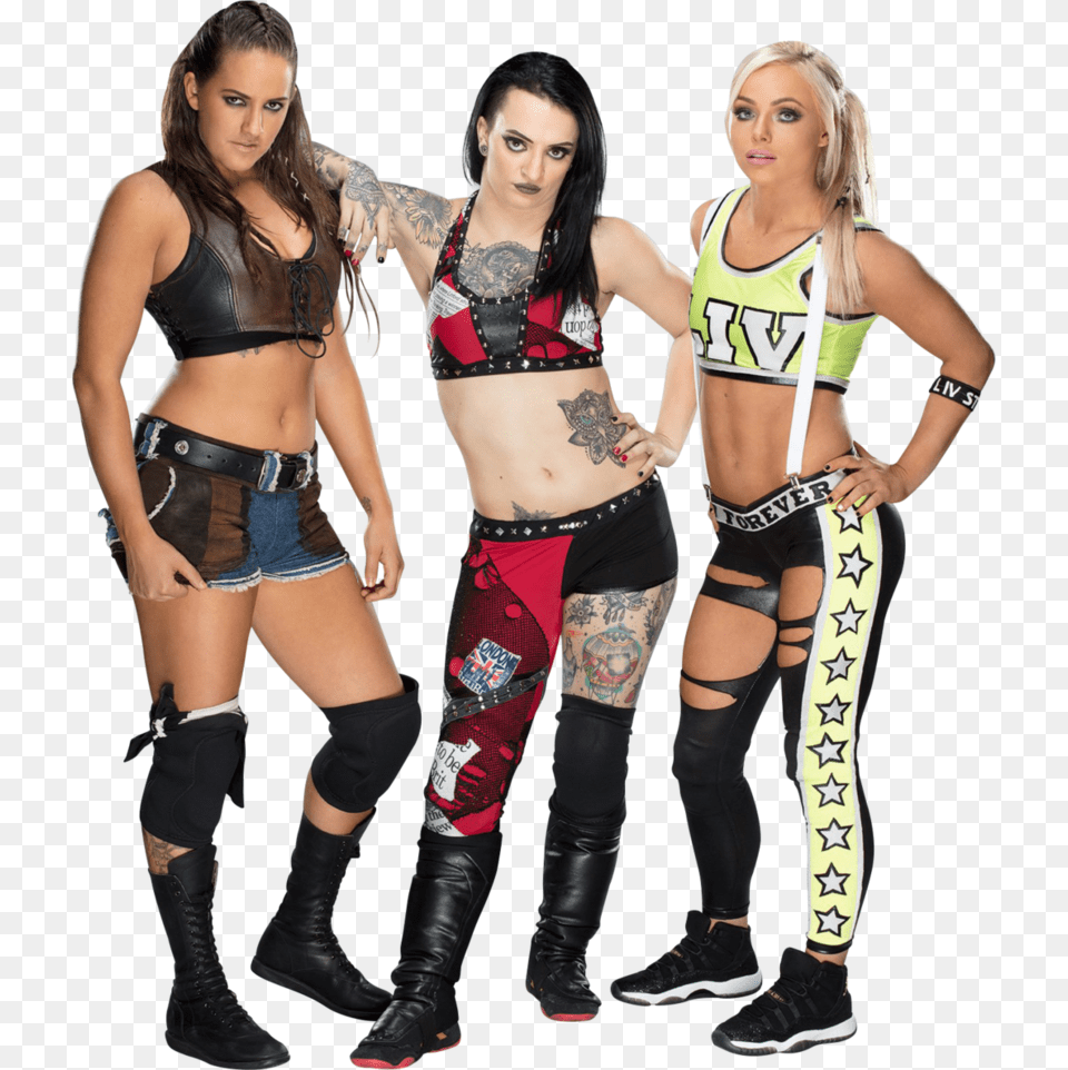 A Modern Day Skyscraper Tag Team If You Will Wwe Riot Squad Members, Tattoo, Skin, Person, Accessories Png