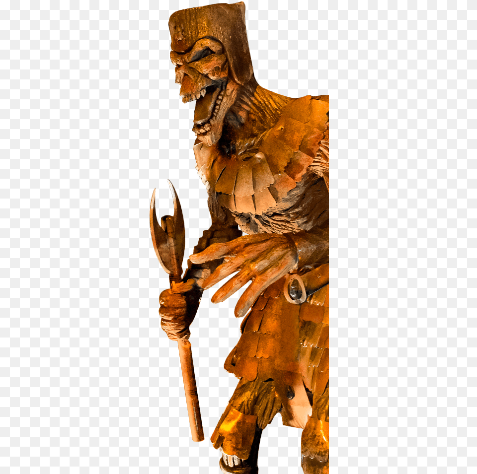 A Mummy Warrior From The Revenge Of The Mummy Ride Carving, Adult, Female, Person, Woman Png Image