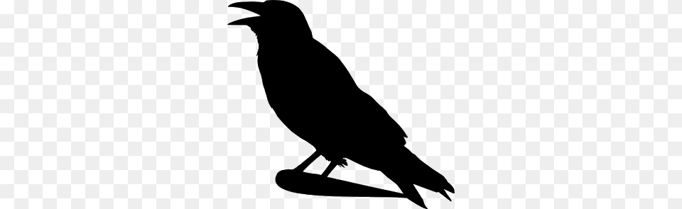 A Murder Of Ravens Librarian Ideas Crow Silhouette, Gray Png Image