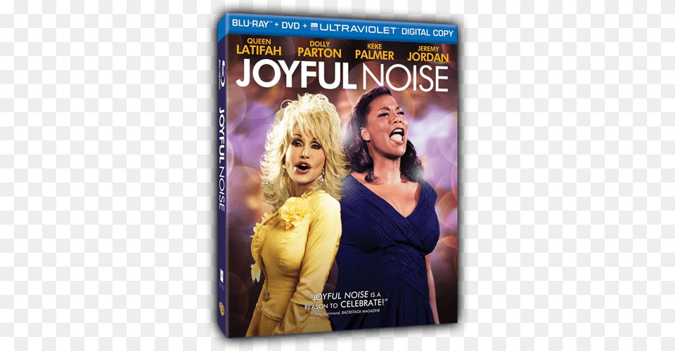 A Musical Film Starring Queen Latifah Dolly Parton Joyful Noise Blu Ray, Adult, Publication, Person, Female Free Png