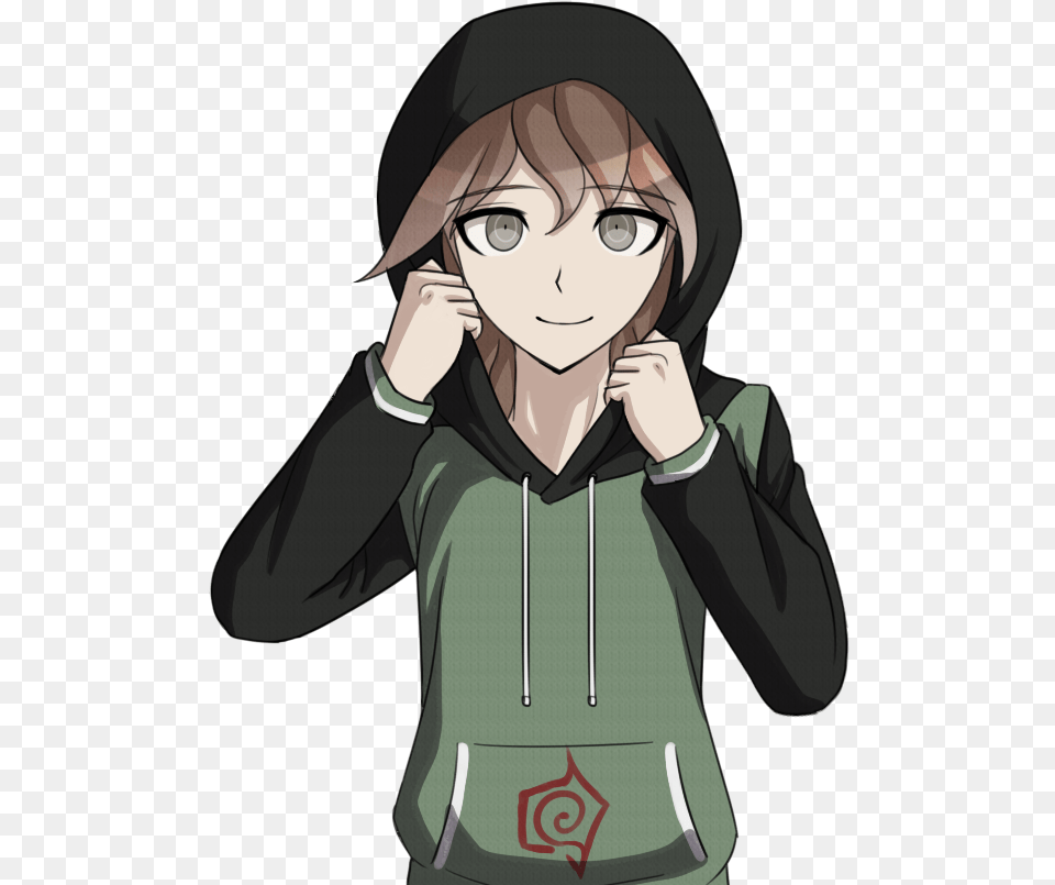 A Nagito Komaeda And Makoto Naegi Fanchild As Requested Naegi Makoto Hood Up, Book, Comics, Publication, Baby Free Png