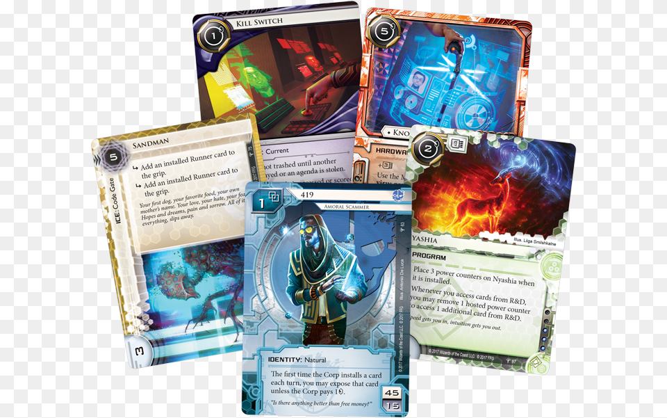A New Approach Android Netrunner The Card Game Core Set, Poster, Advertisement, Book, Publication Png Image