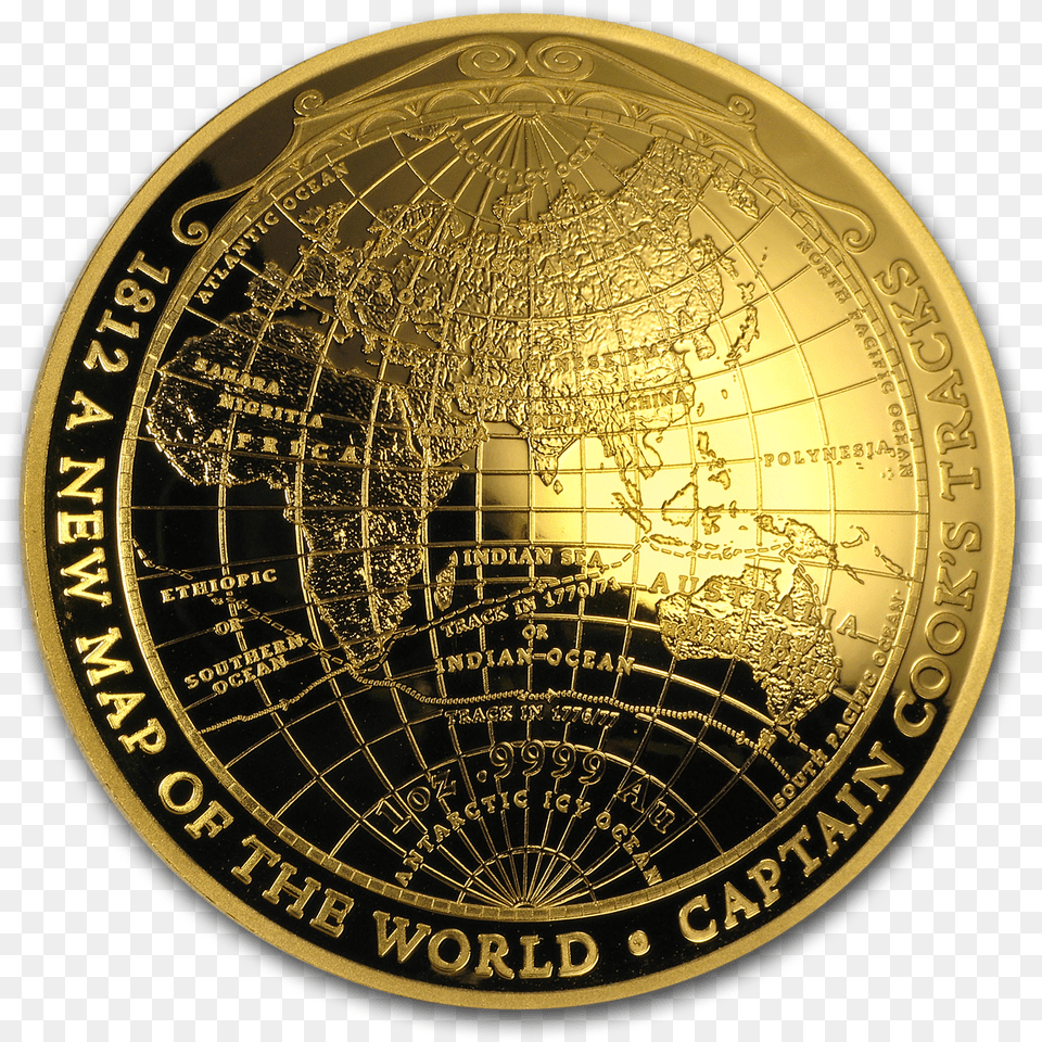A New Map Of The World Coin, Astronomy, Outer Space, Planet, Globe Free Png Download