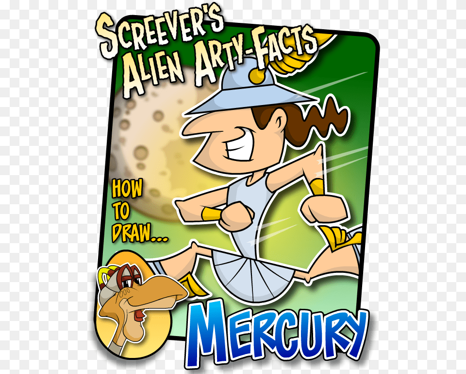 A New Screever S Alien Arty Facts Cartoon, Book, Comics, Publication, Advertisement Free Transparent Png