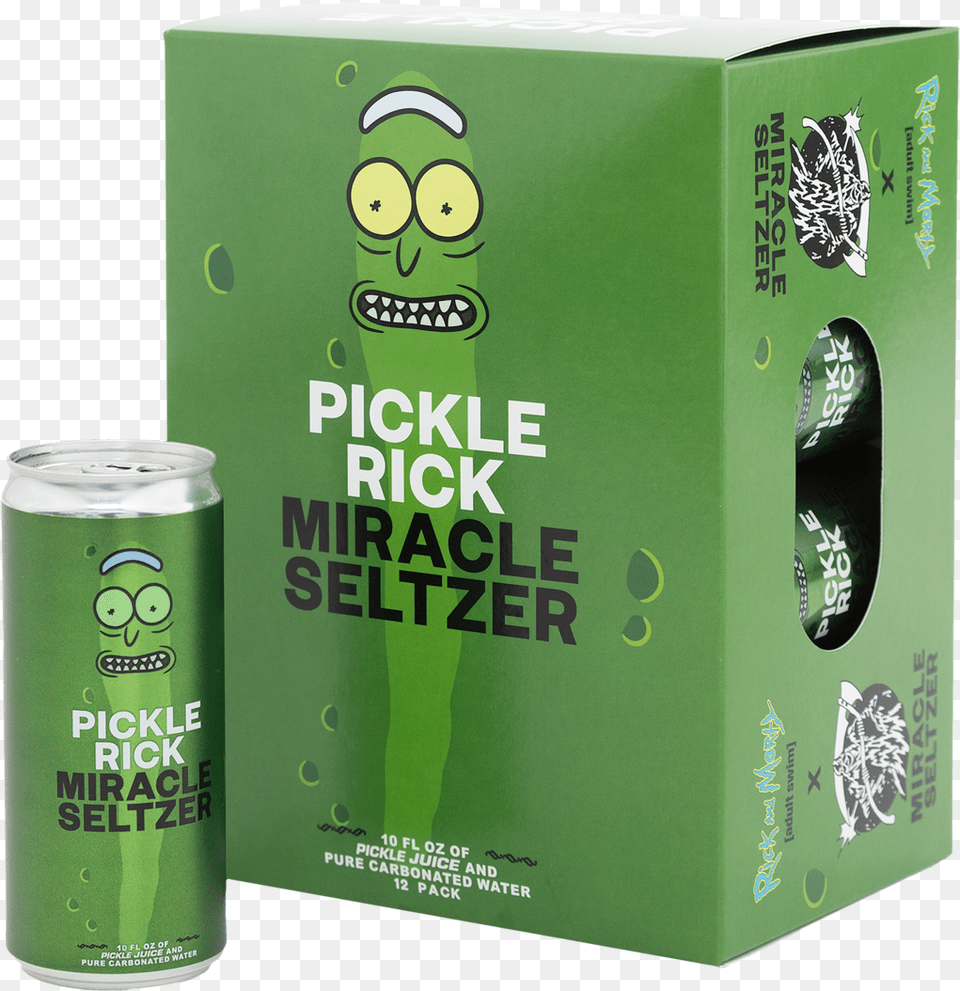 A New U0027pickle Rick Miracle Seltzeru0027 Just Launched As Nod Cardboard Packaging, Can, Tin, Box Png