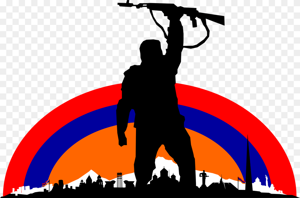 A New Version Of The Popular Patriotic Armenian Stance Armenian Fedayi, Silhouette, Judo, Martial Arts, Person Png
