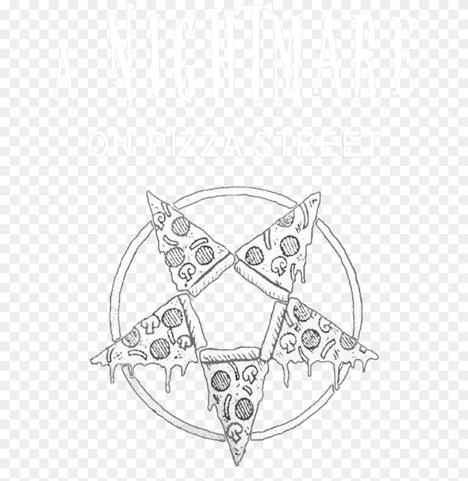 A Nightmare On Pizza Street Satanic Pizza, Book, Publication, Symbol, Person Png Image