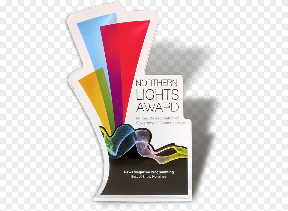 A Northern Lights Award Trophy Flyer, Advertisement, Poster Png Image