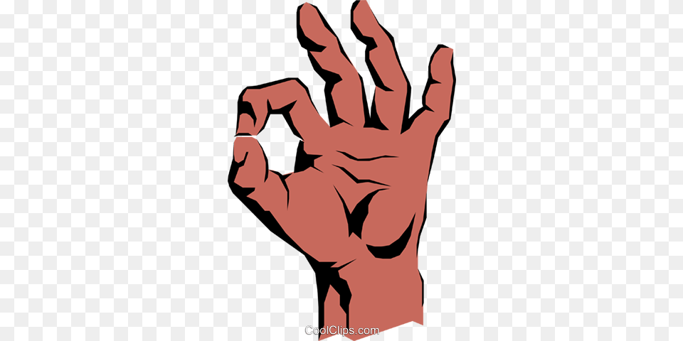 A Ok Sign Royalty Free Vector Clip Art Illustration, Body Part, Finger, Hand, Person Png