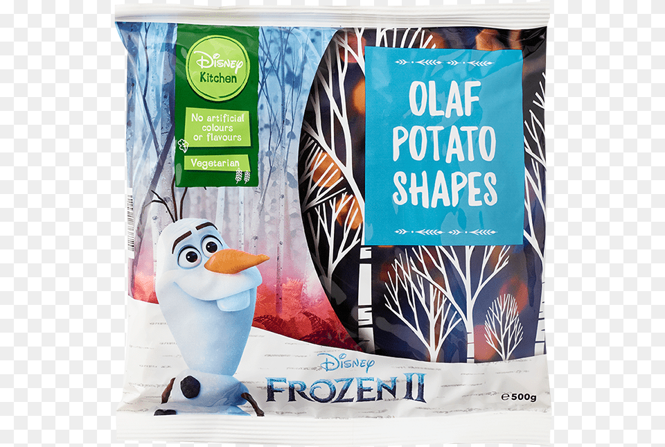 A Pack Of Olaf Potato Shapes Weighing 500g Will Set Iceland Frozen 2 Range, Advertisement, Poster, Animal, Bird Free Transparent Png