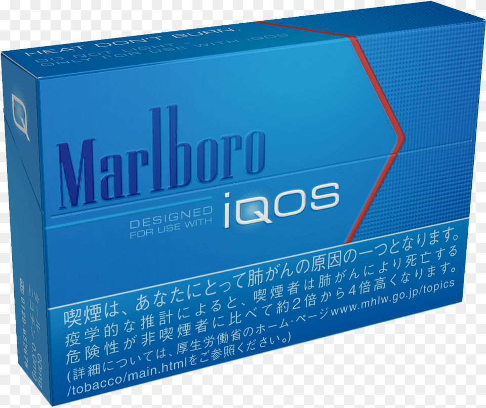 A Packet Of The Iqos Heat Sticks Sold In Japan Marlboro Cigarettes Menthol 20 Cigarettes, Text, Box, Cardboard, Carton Free Png
