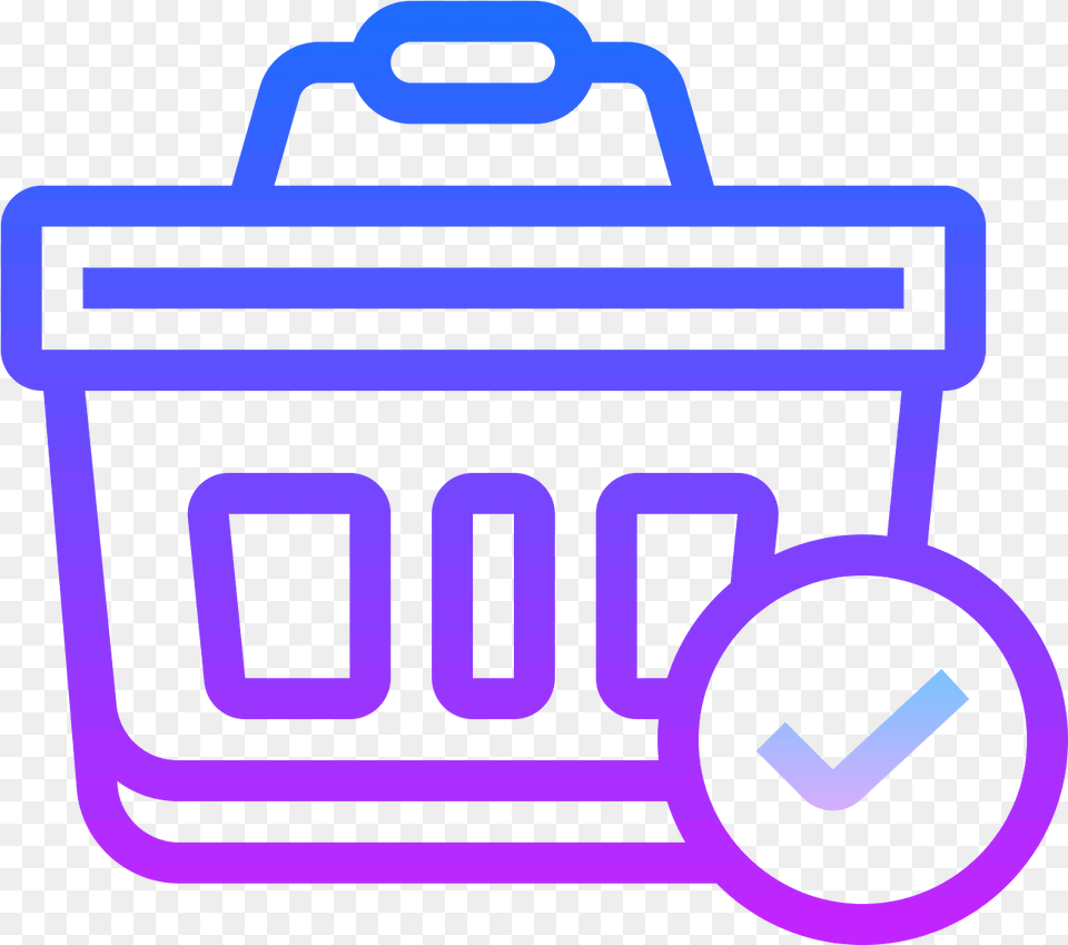 A Paid Icon Is Shown With A Hand Basket That You Go, Bag, Gas Pump, Machine, Pump Png Image