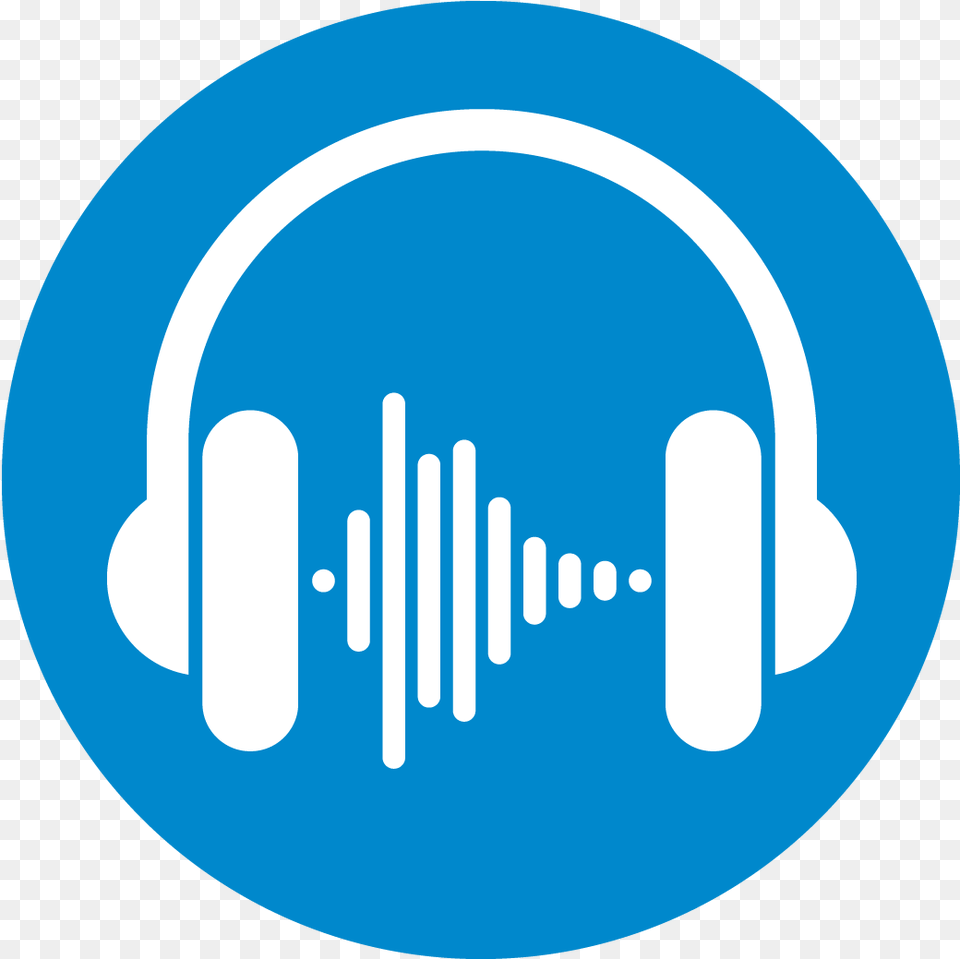 A Pair Of Headphones Circle, Logo, Disk Free Png